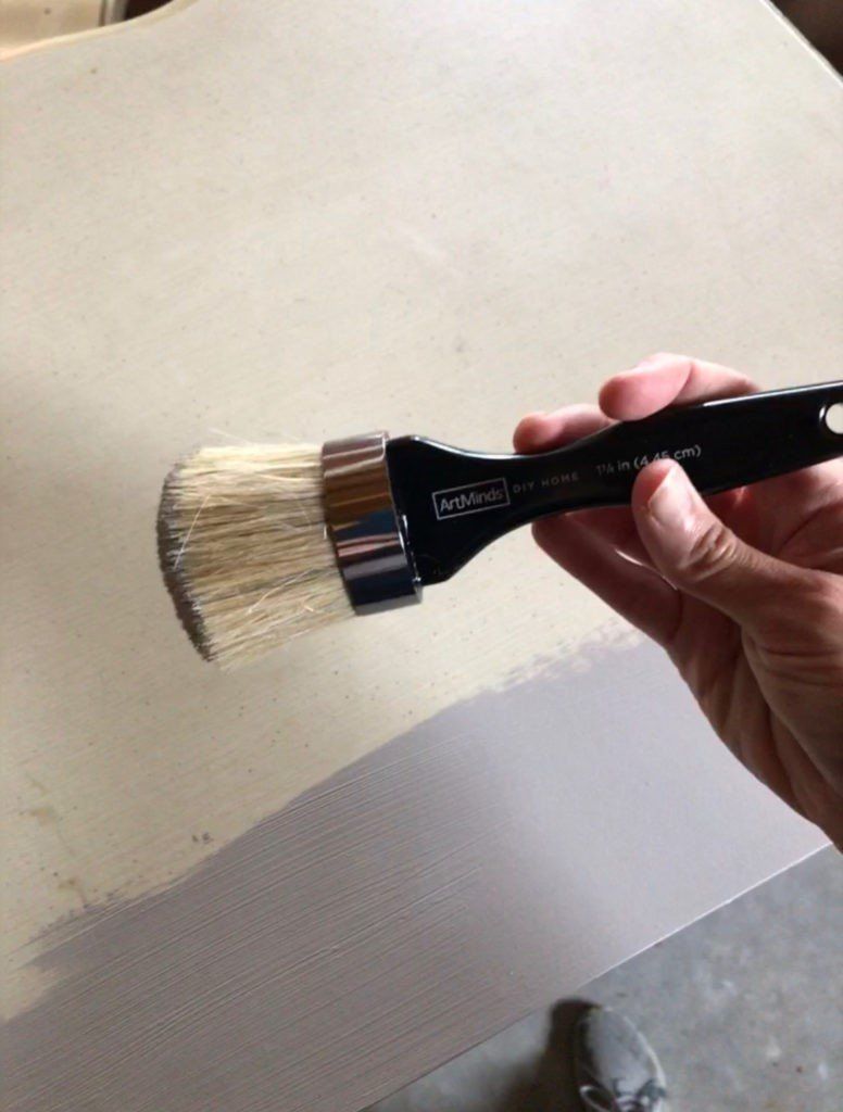 Stencil brush to apply chalk paint