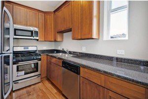 Luxury apartment rentals with spacious kitchens
