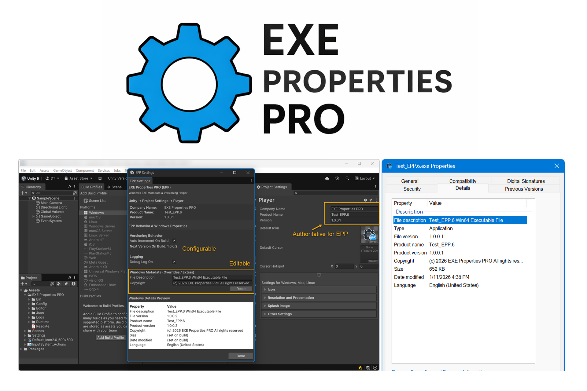 EXE Properties PRO EXE Properties PRO