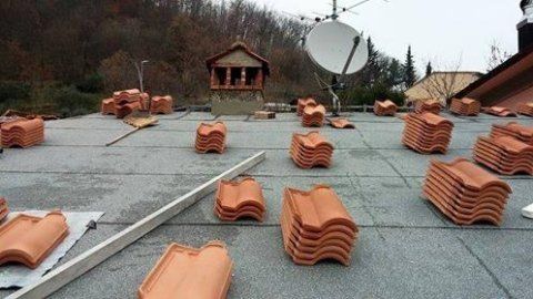 Mattoni su pavimento