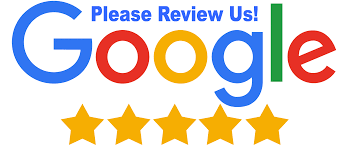 A google logo that says please review us