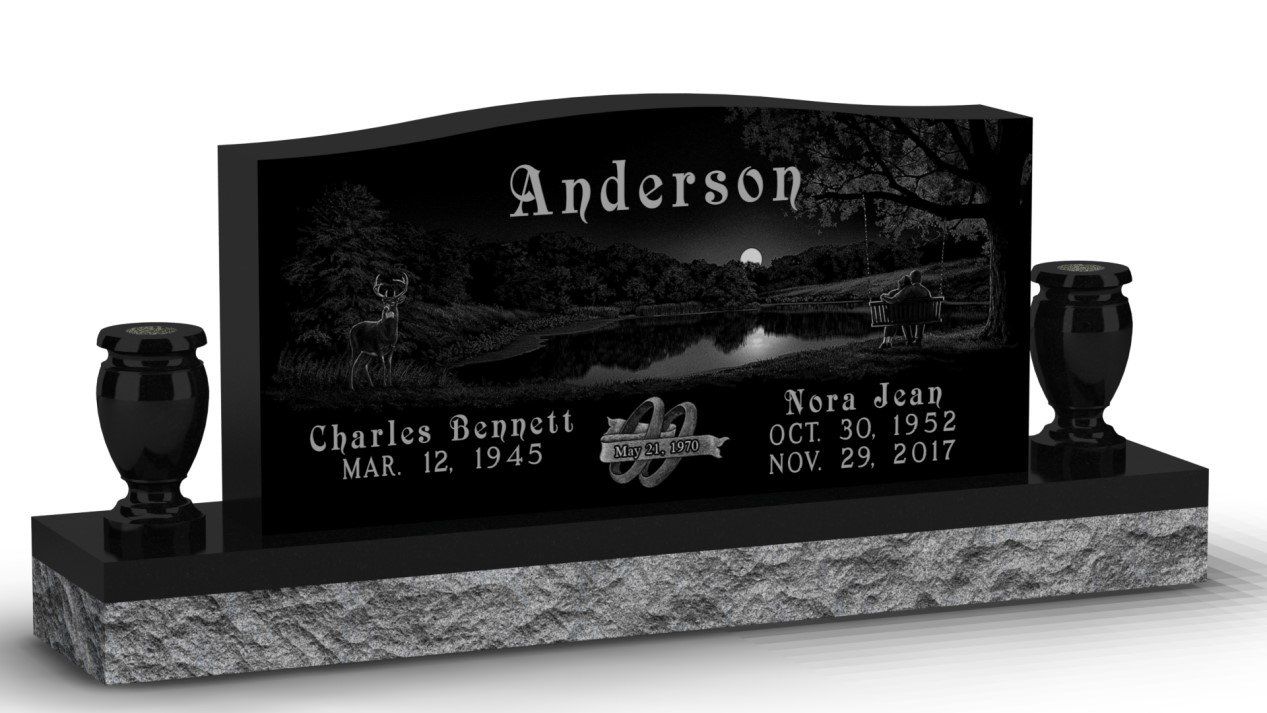 Double monuments - Personalized Memorial - Mahnke