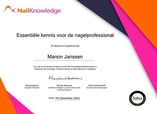 Certificate NailKnowledge