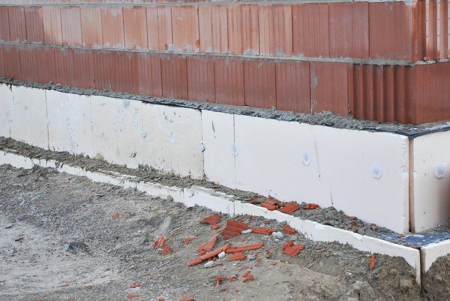 newly cemented concrete wall
