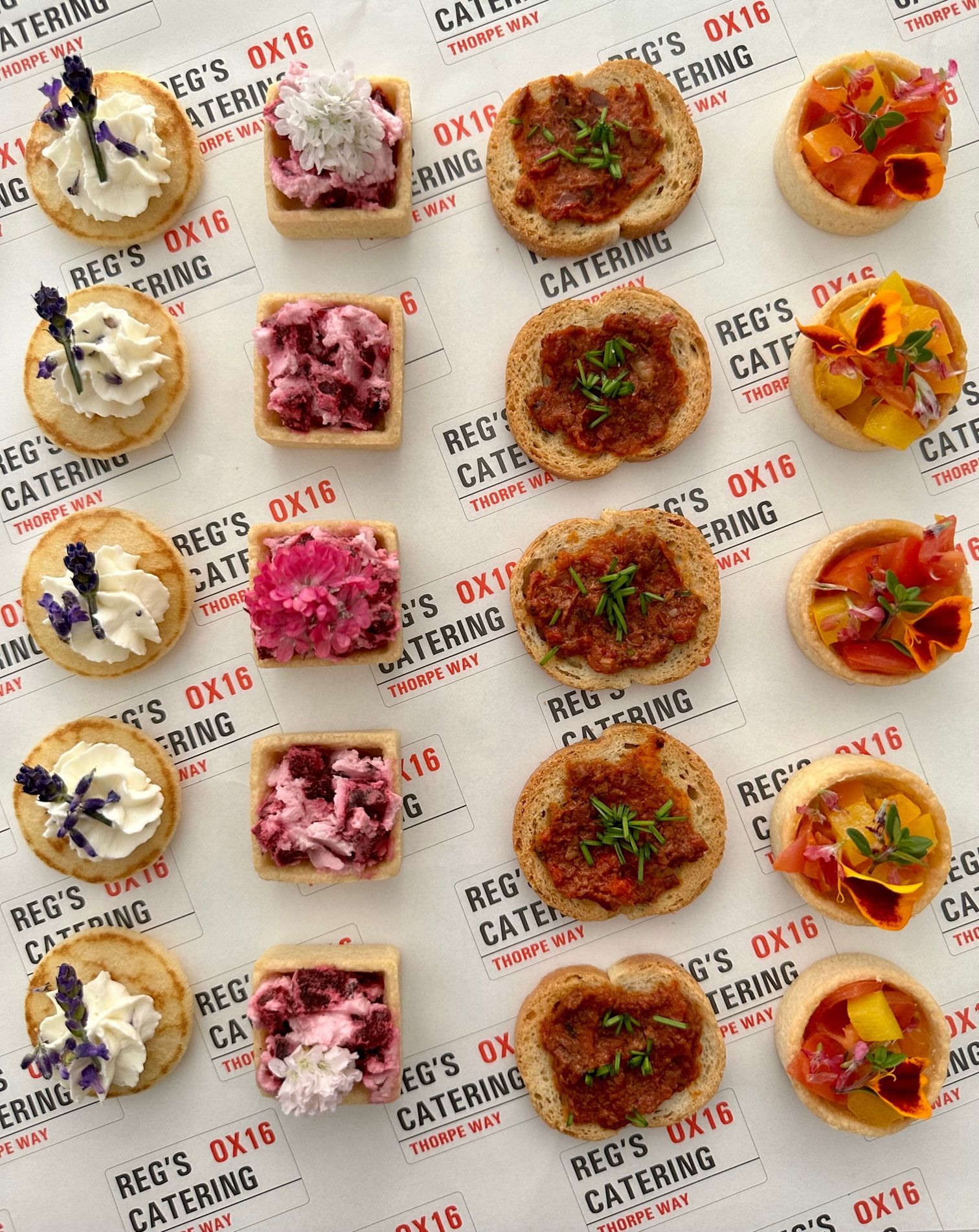 Canapes Reg's Catering Banbury