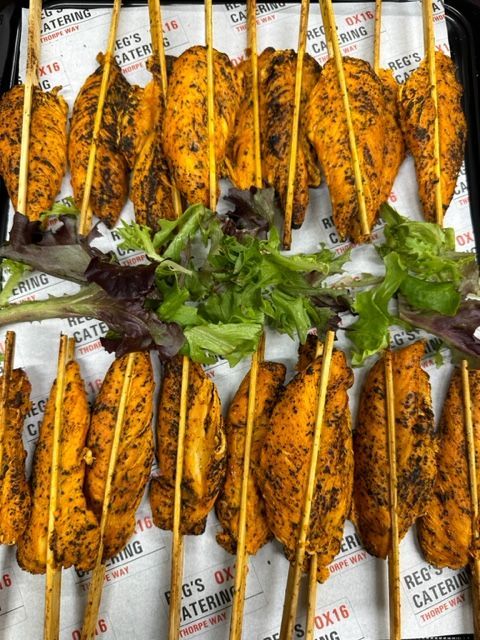 chicken skewers finger buffet Reg's Catering Banbury
