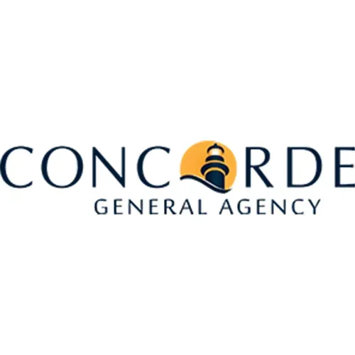 The concorde general agency logo is shown on a white background.