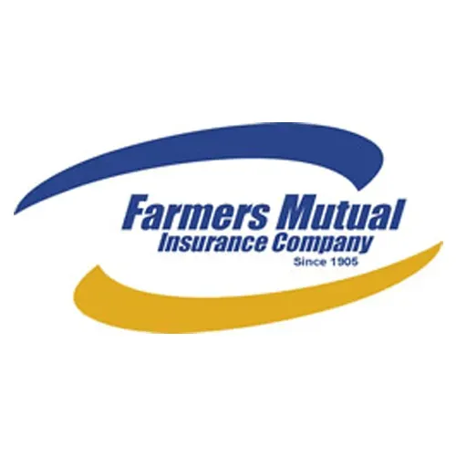 A farmers mutual insurance company logo on a white background