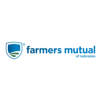 The farmers mutual of nebraska logo has a shield on it.