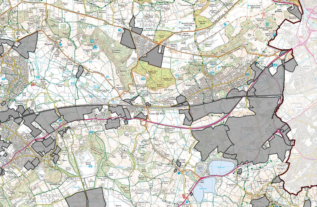 North Somerset development sites - Long Ashton, Backwell, Nailsea, Wraaxll, Failand