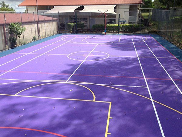 purple school court