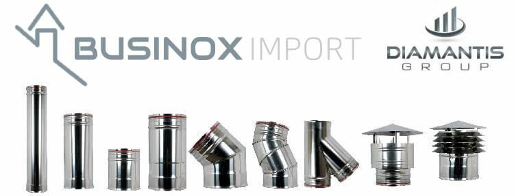 Un logo pour une entreprise appelée businox import