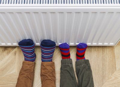 Heating — Foot with socks in Fitchburg, MA