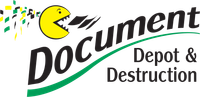 A logo for document depot and destruction.