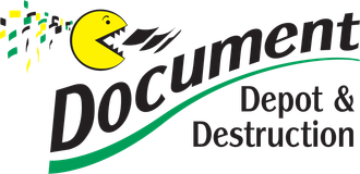 A logo for document depot and destruction.