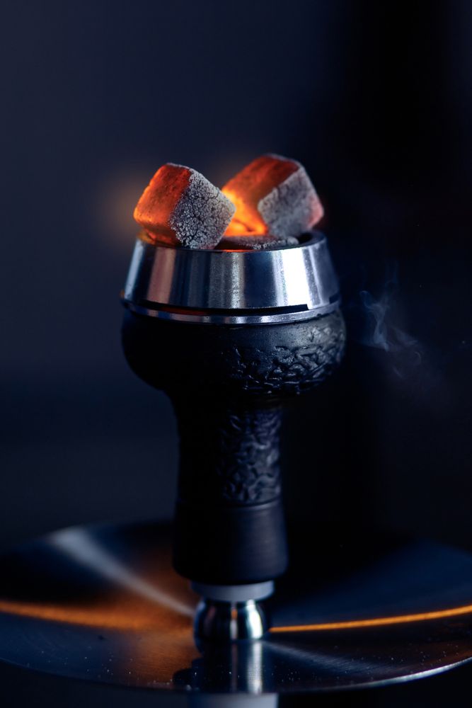 A Hookah with Charcoal in It Is Kept on A Table — Canberra Tobacconist in Dickson, ACT