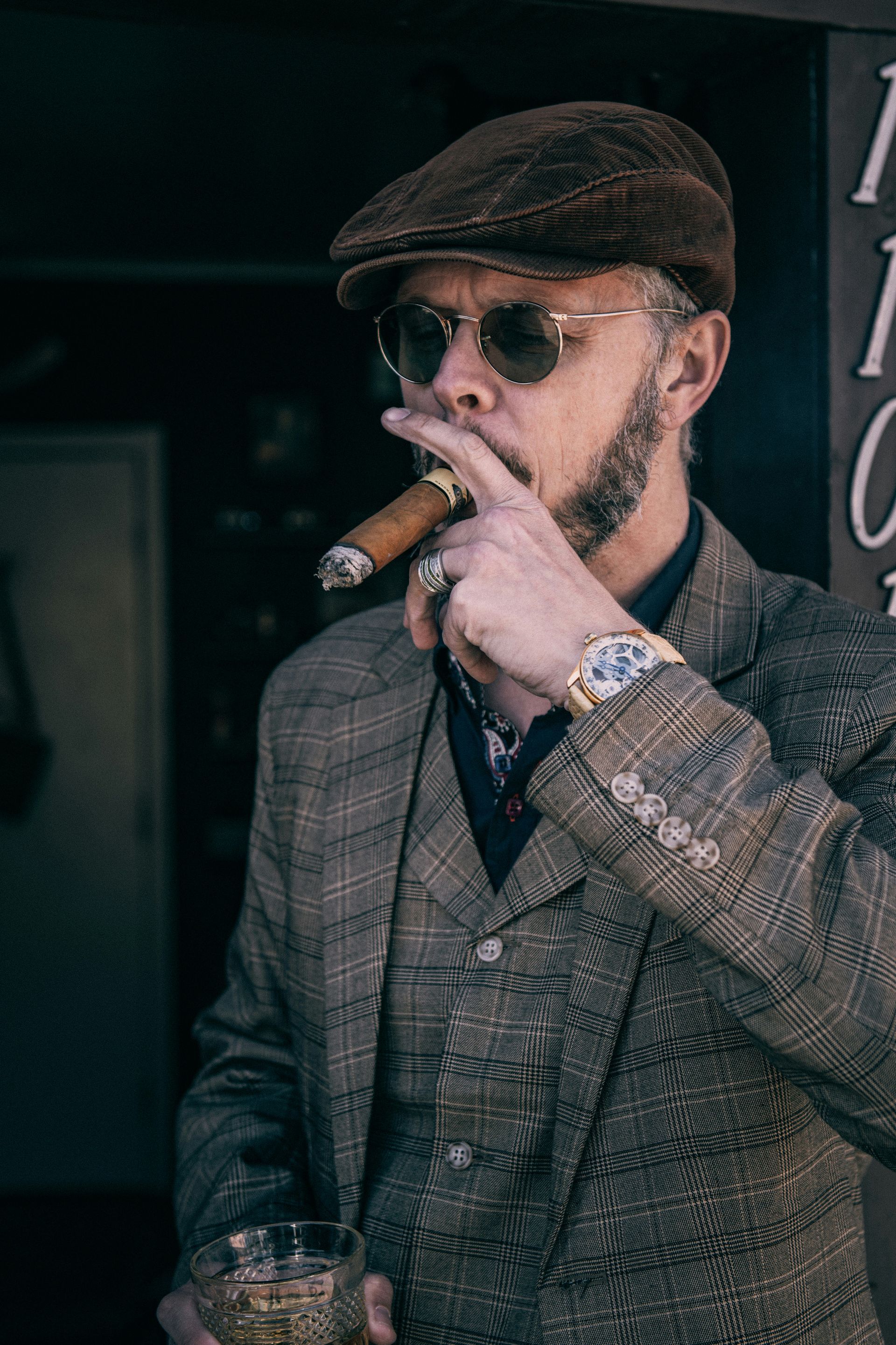 man smoking a cigar — Canberra Tobacconist in Griffith, NSW