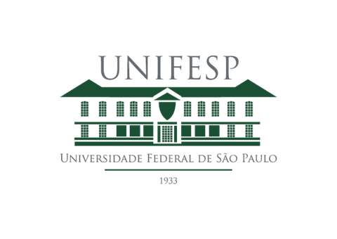 UNIFESP logo: Green building illustration with