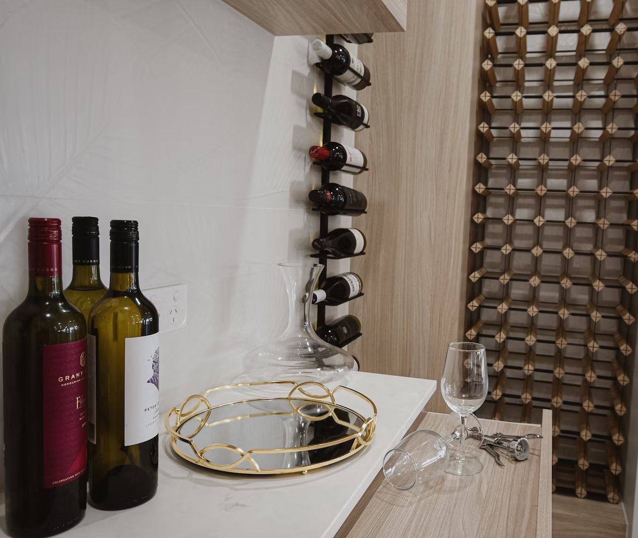 Modern Living Room With Sunken Seating Area — Master Cabinets Bundaberg in Kensington, QLD