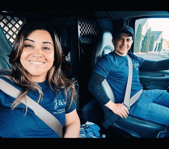 Jaime and Giselle, owners of J & G Cleaning and Maintenance Services LLC in New Britain CT.