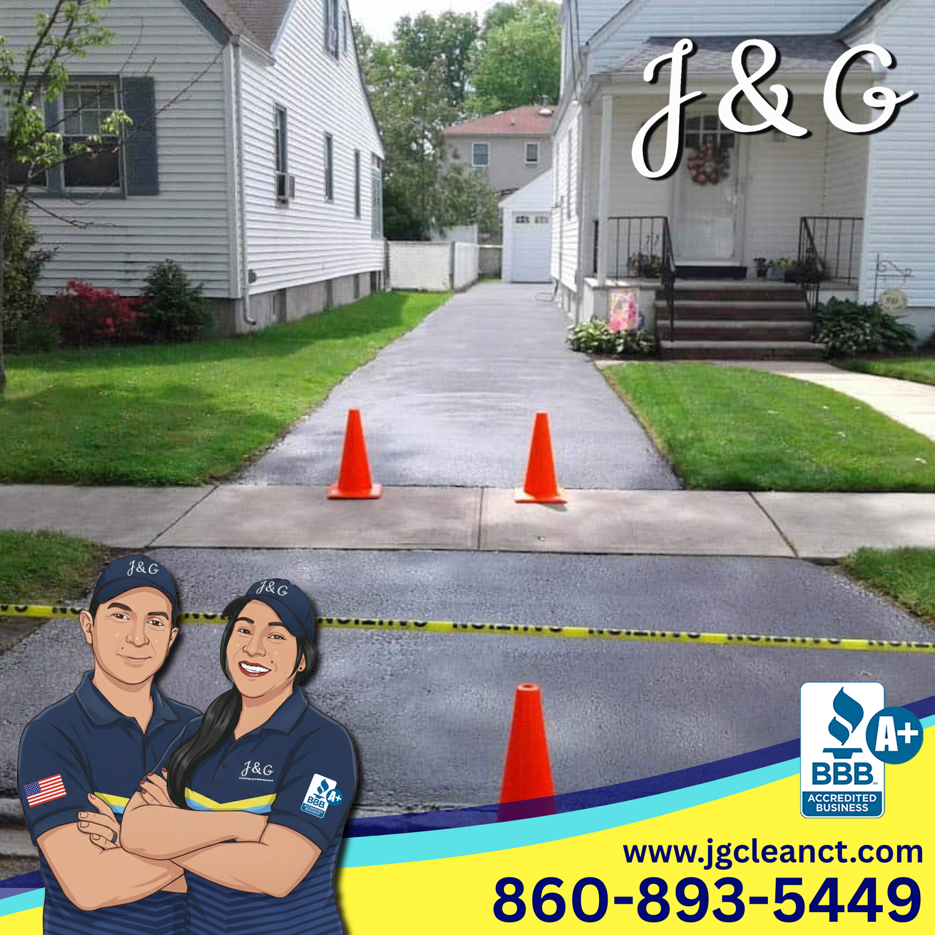 Licensed and insured driveway sealing company serving Plainville CT and surrounding areas