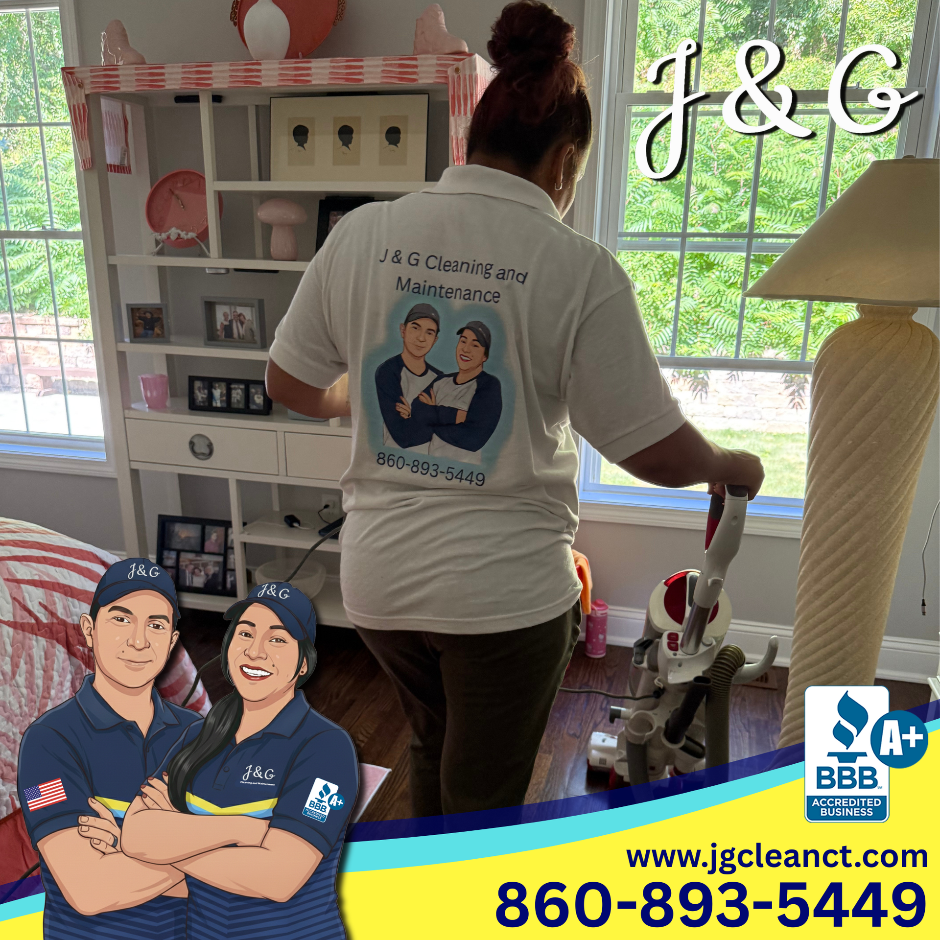 Interior window and surface cleaning in Southington CT home