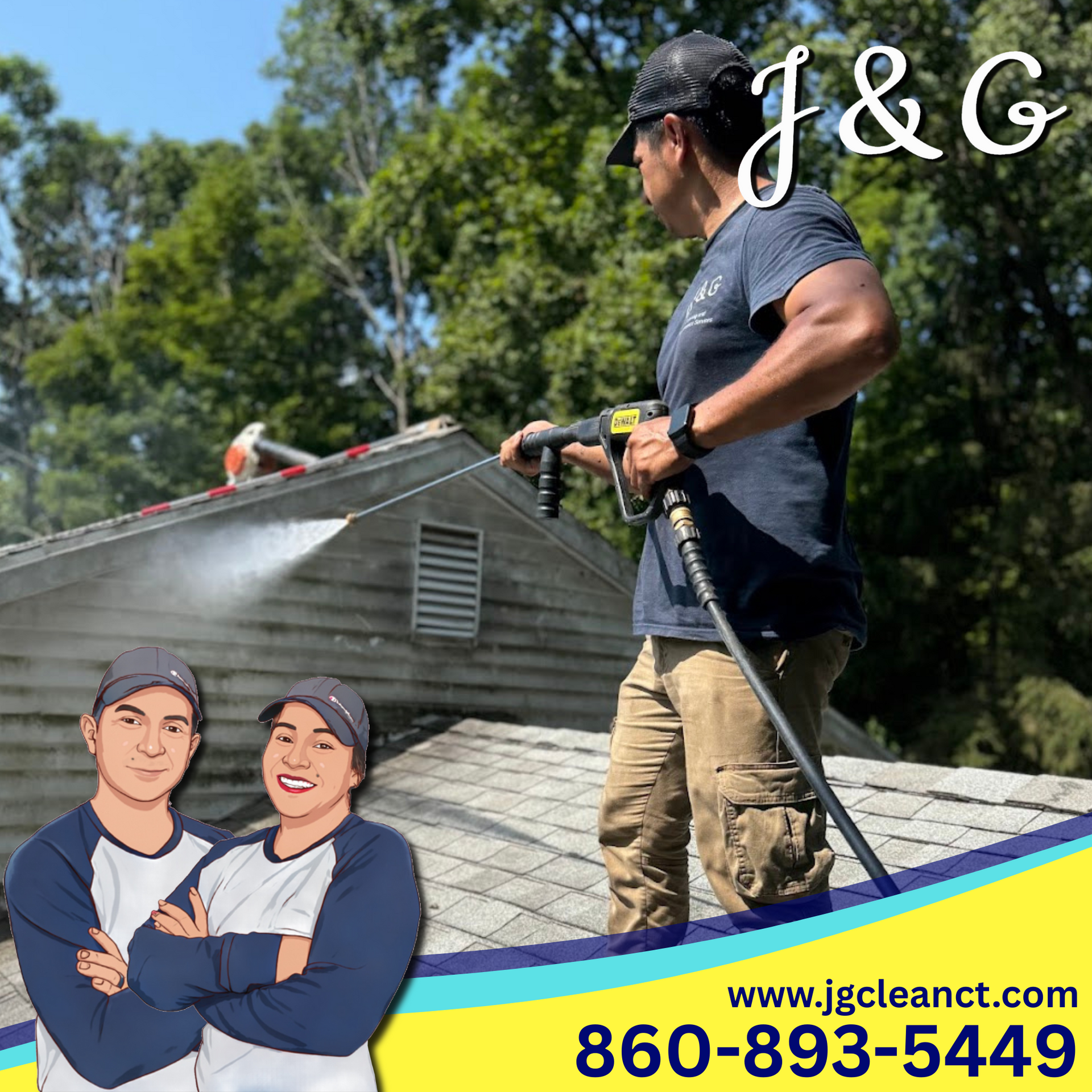 House Washing in New Britain CT Professional house washing service in New Britain CT with soft wash system by J & G Cleaning