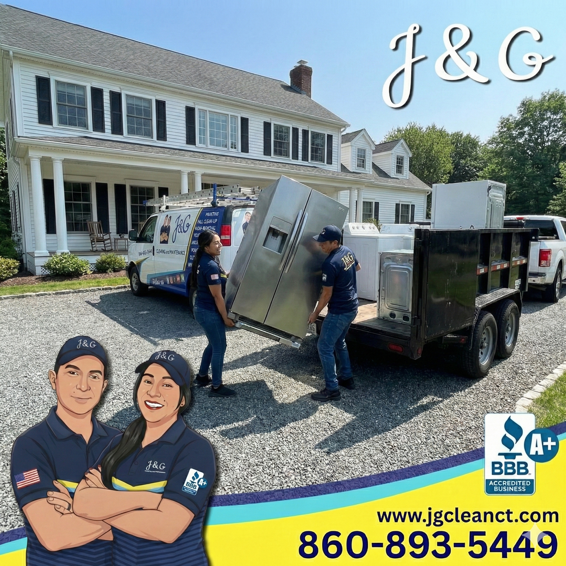 Appliance removal for stove and oven in Southington CT by Jaime and Giselle from J & G Cleaning