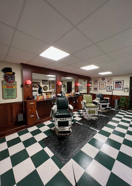 Tile Flooring of a Barber Shop