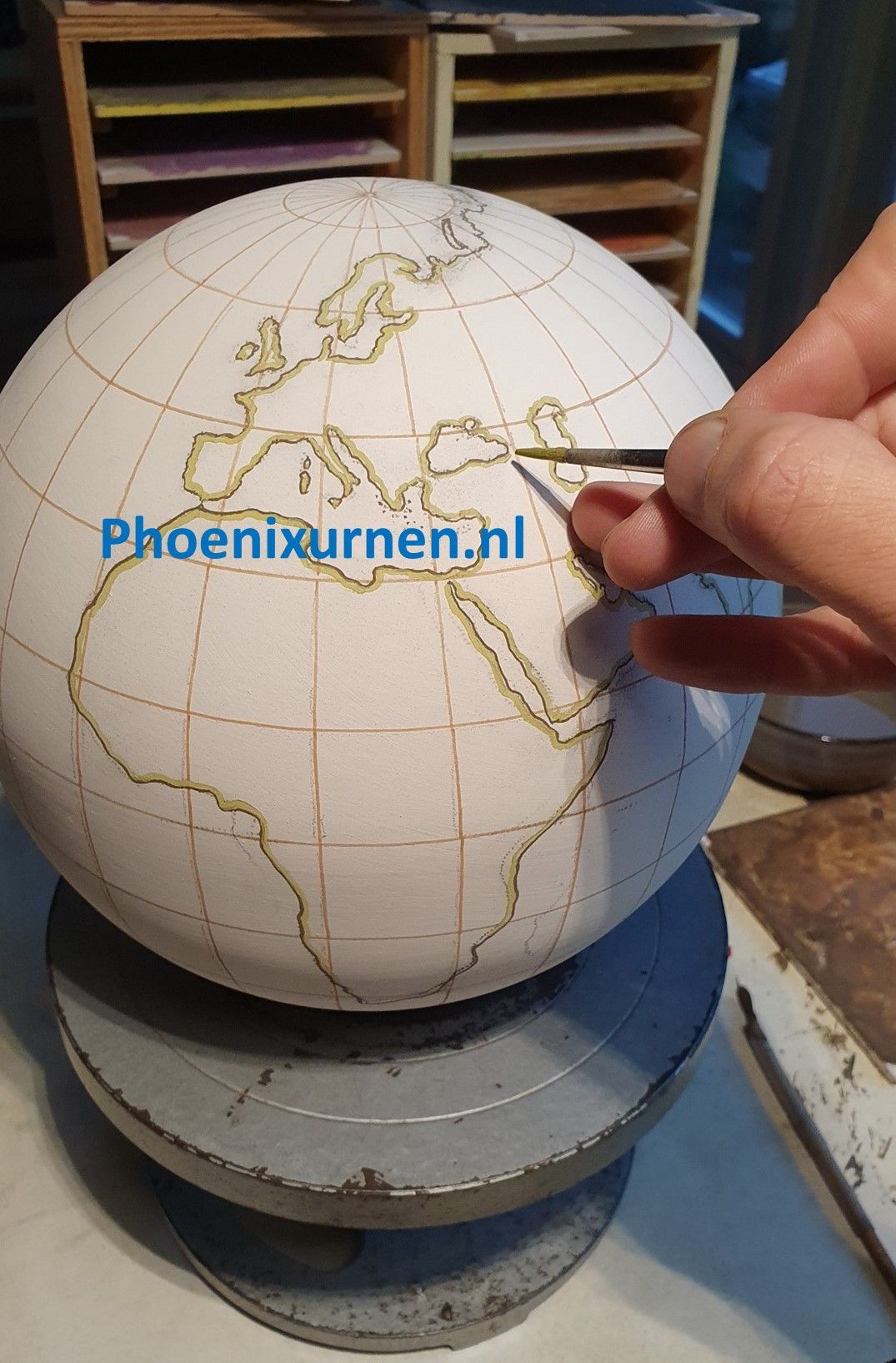 Urn wereldbol - globe