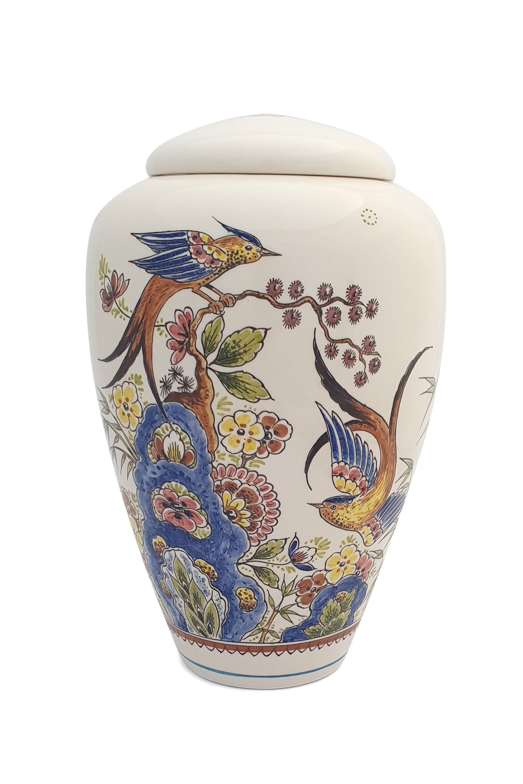 Deksel-urn PU-4 Paradijsvogels