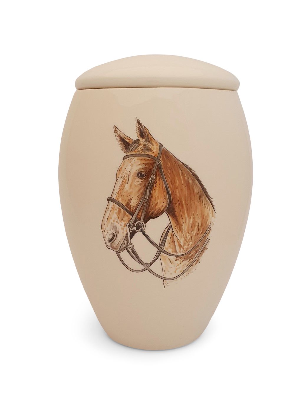 Urn Paard hand beschilderd