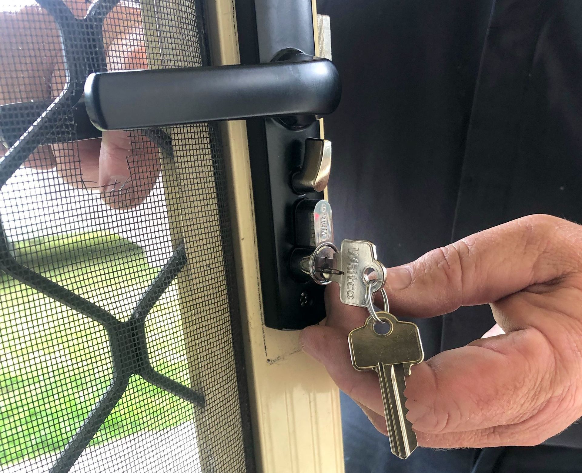 A Residential Screen Door Lock — Locksmith in Toowoomba South, QLD