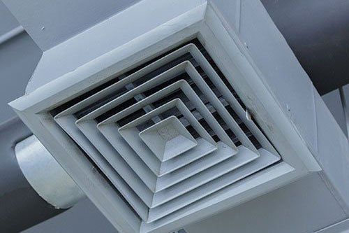 Square White Air Conditioning Duct