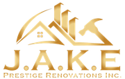 A logo for J.A.K.E. Prestige Renovations INC.