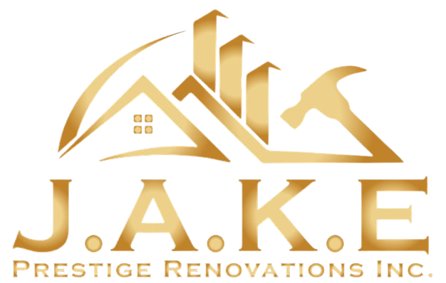 A logo for J.A.K.E. Prestige Renovations INC.