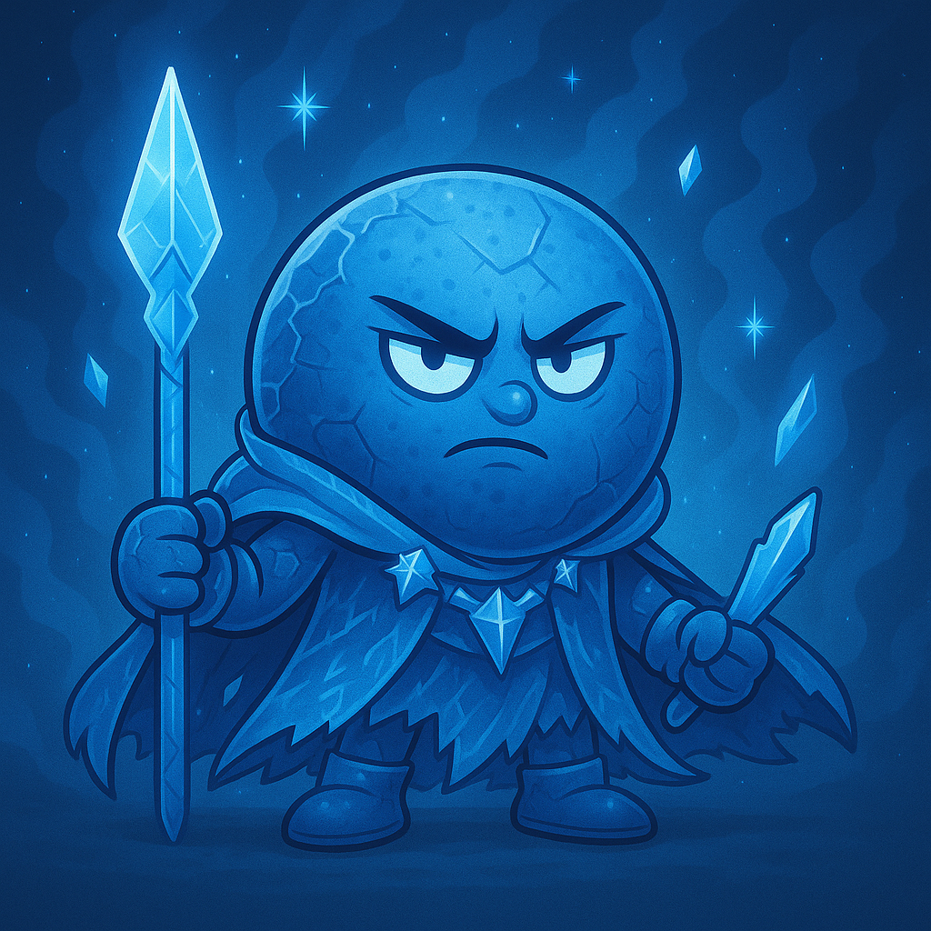 Un personaje de dibujos animados lleva una corona y una capa y hace un gesto de aprobación con el pulgar hacia arriba.
