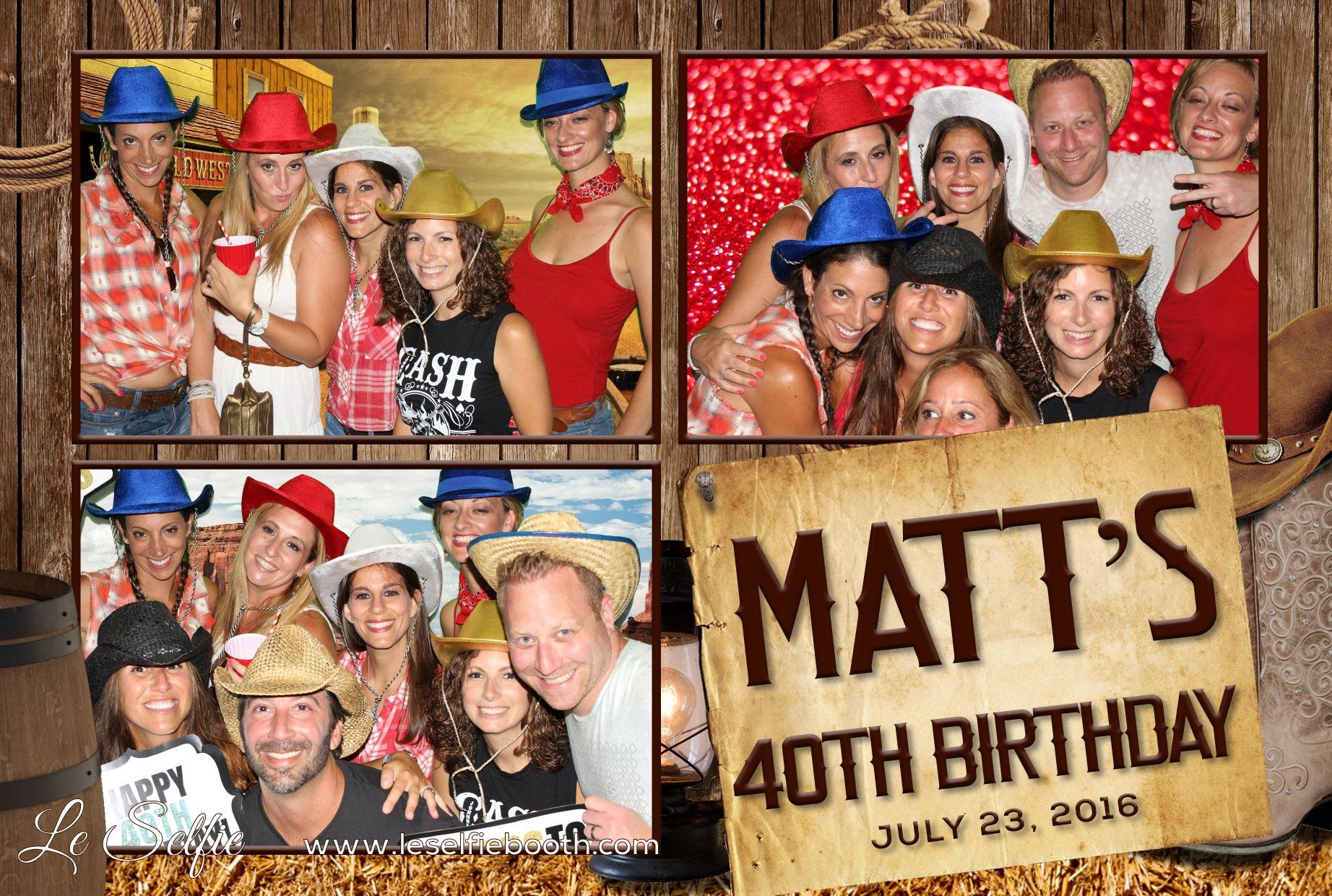 A group of people wearing cowboy hats are posing for a picture.