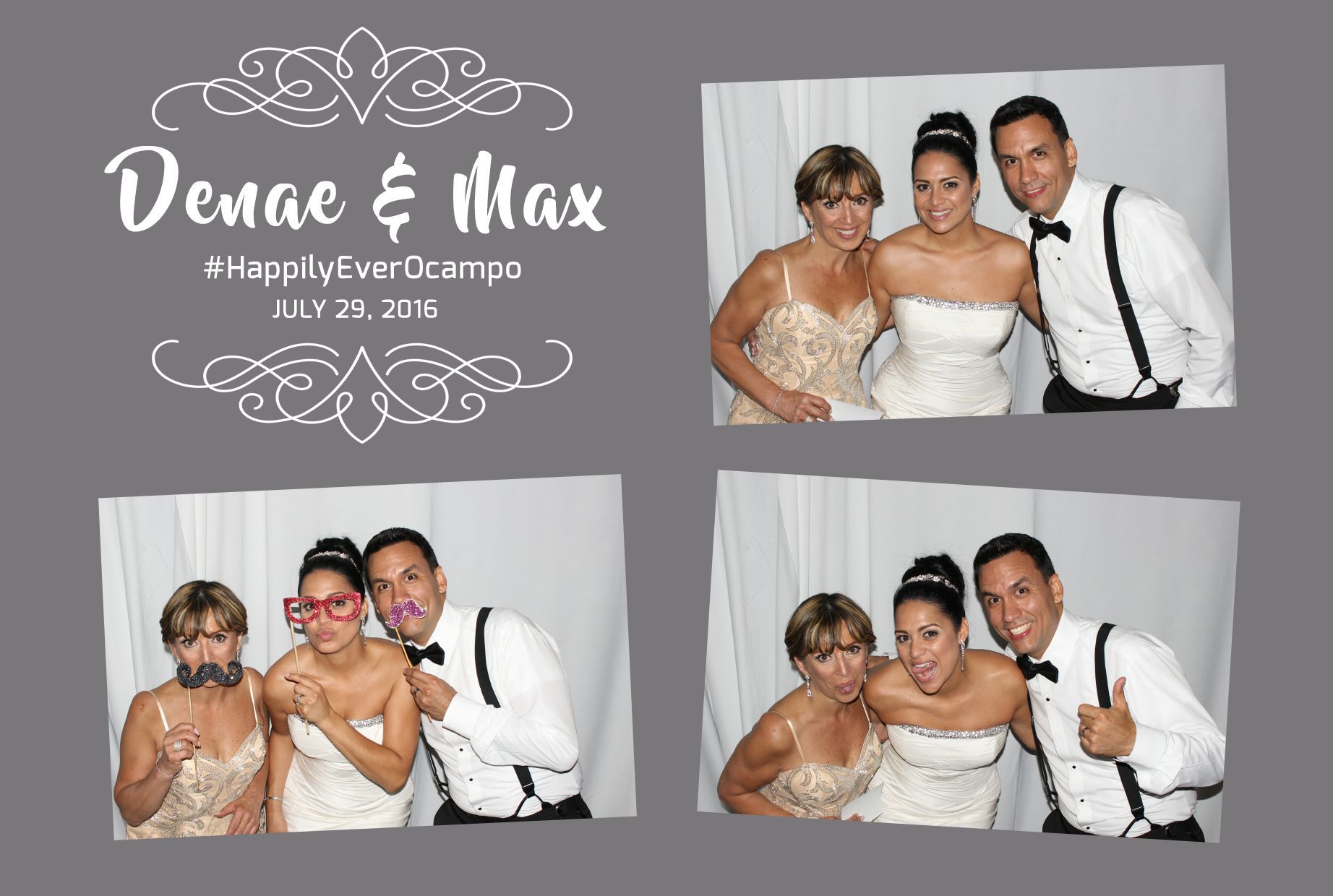 A group of people posing for a picture in a photo booth.