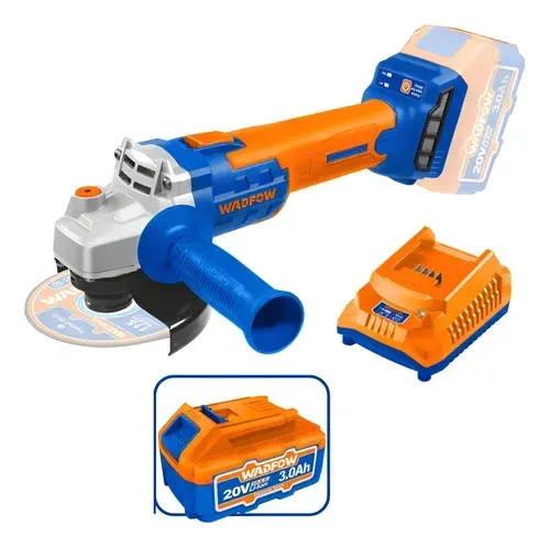 Amoladora angular 20v 115mm con 1 bateria de 3Ah y cargador (WDFWLAPM214) WADFOW