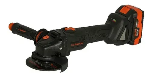 Amoladora angular 18v Brushless c/2 baterias de 4Ah,cargador accesorios y maletin AML115-9BK LUSQTOFF