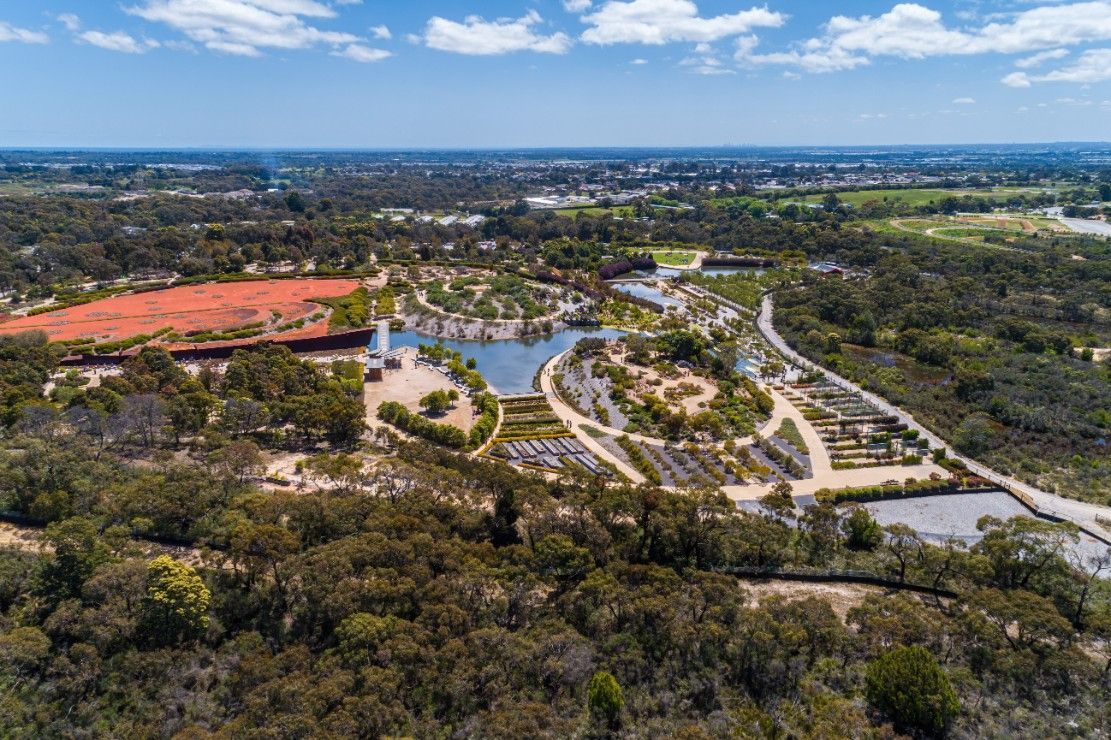 Aerial View Of A Landscaped Park With Winding Paths, Ponds And Trees — NJP Services In Cranbourne, VIC