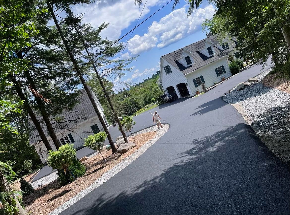 Wide Asphalt Driveway — Newport, NH — Asphalt Worx
