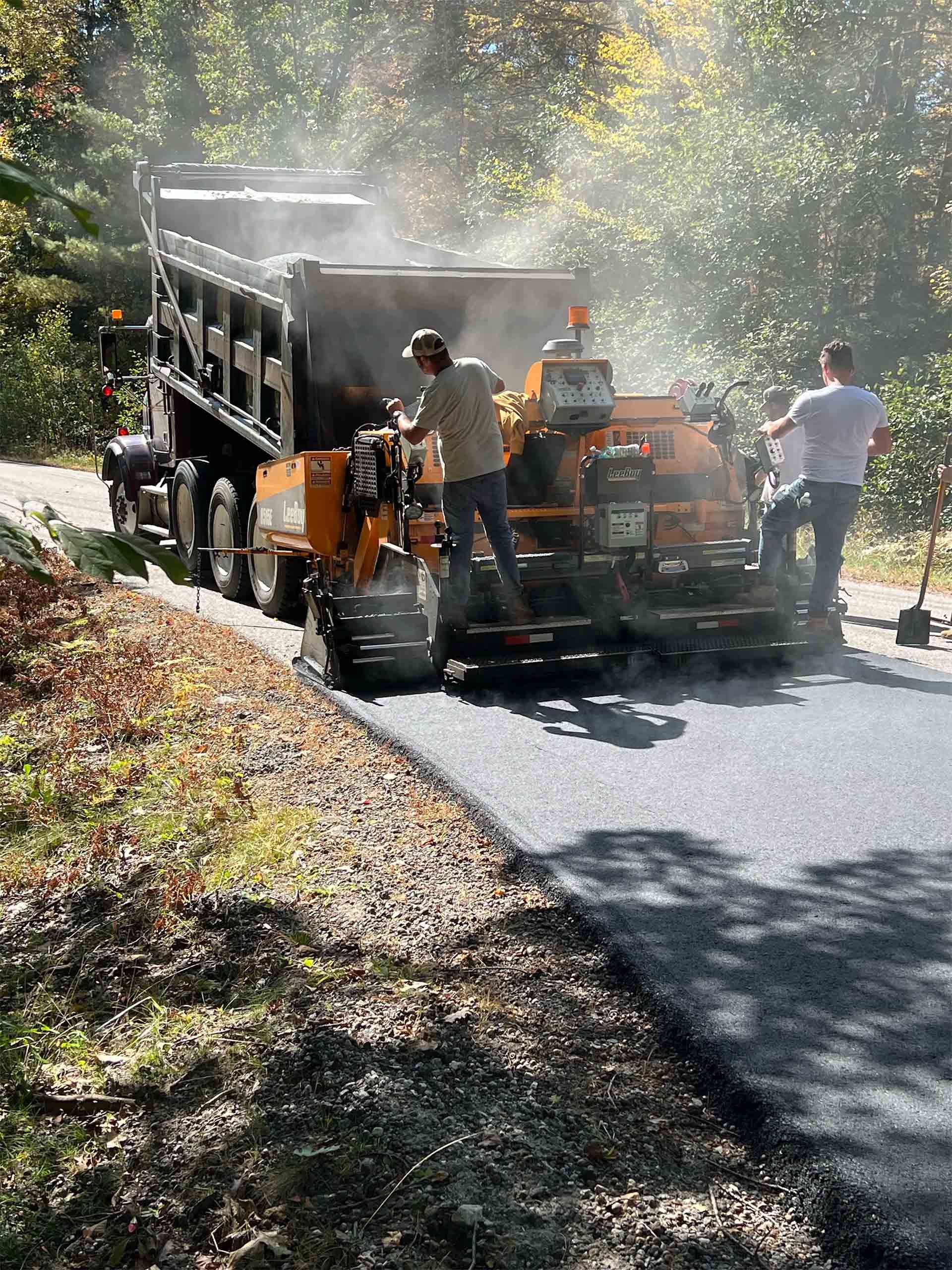 Installing a New Asphalt Driveway — Newport, NH — Asphalt Worx