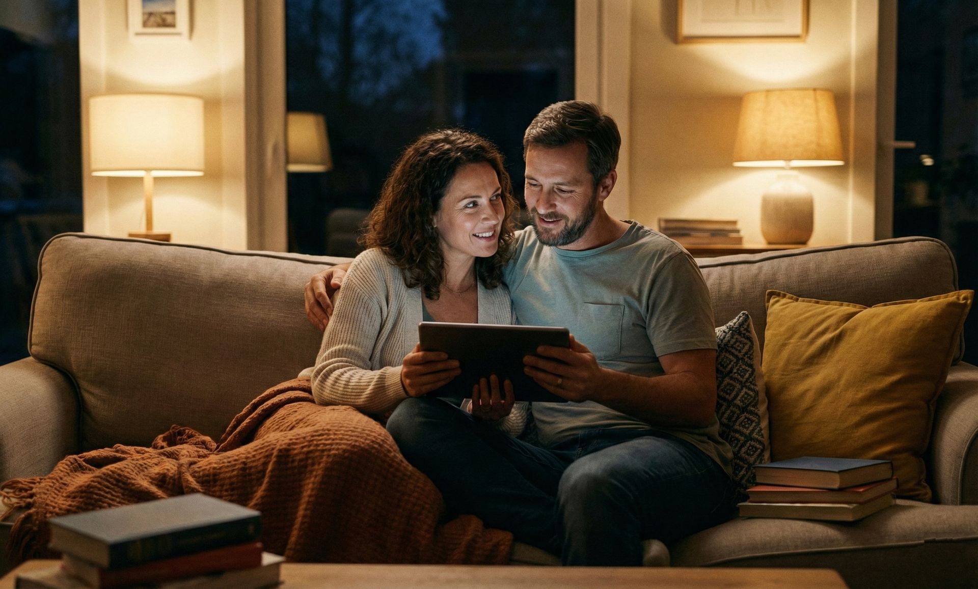 coniugi leggono le recensioni positive di istituto mercurio