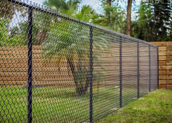 black chain link fences