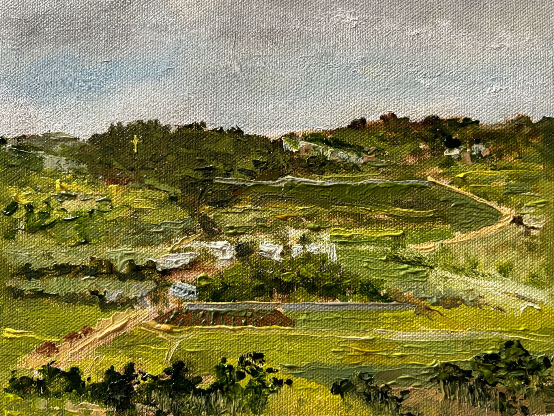 Xemxija, Malta, oil on canvas, 8 x 6, framed