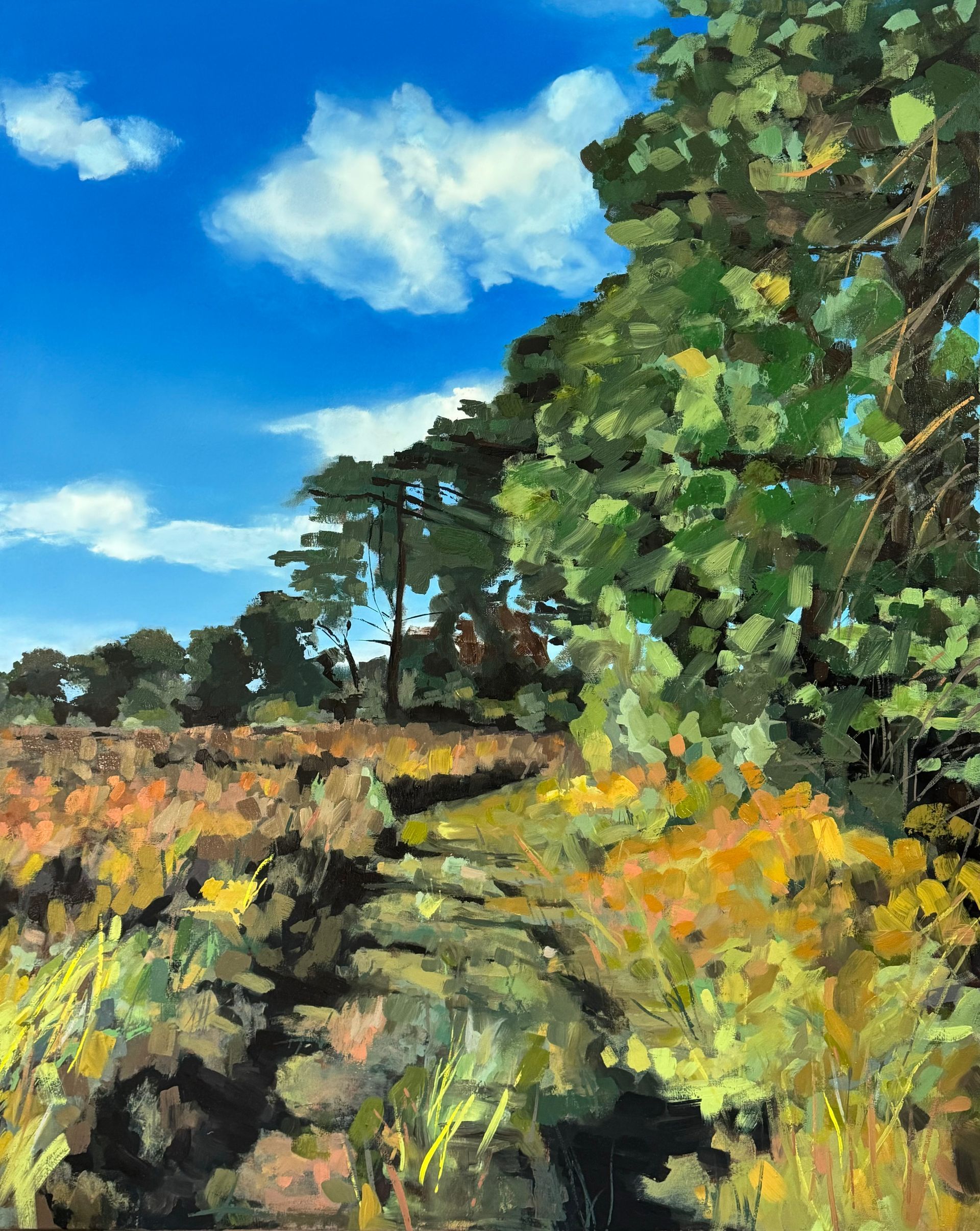  Tunstall Forest Walk, oil on canvas, 100 x 50cm