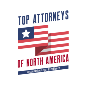 A logo for top attorneys of north america