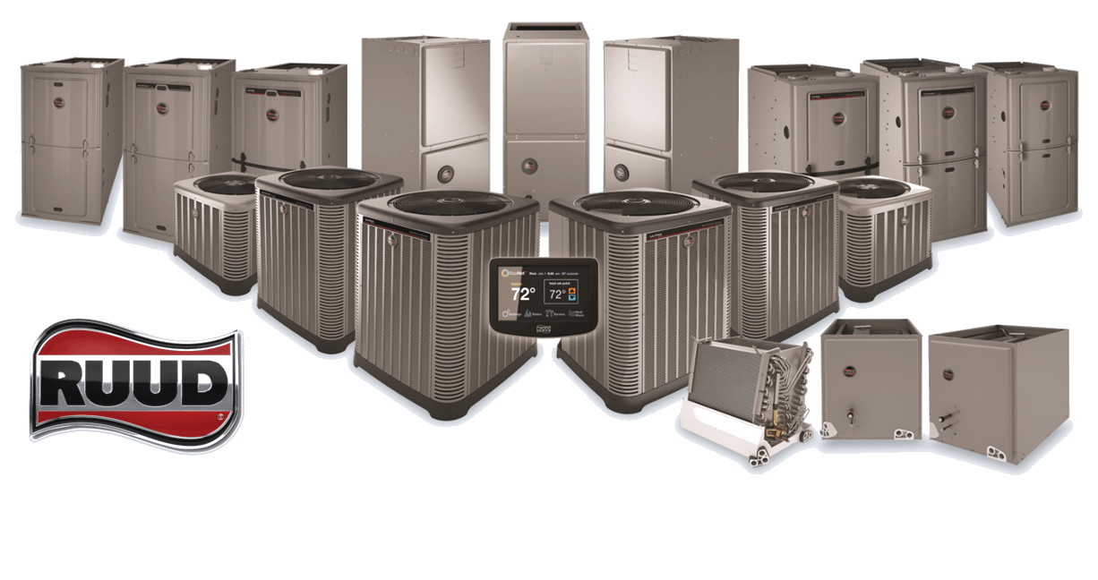 Sample HVAC products of RUUD Air Conditioning